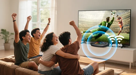 WiFi de banda dupla (2.4G/5G)